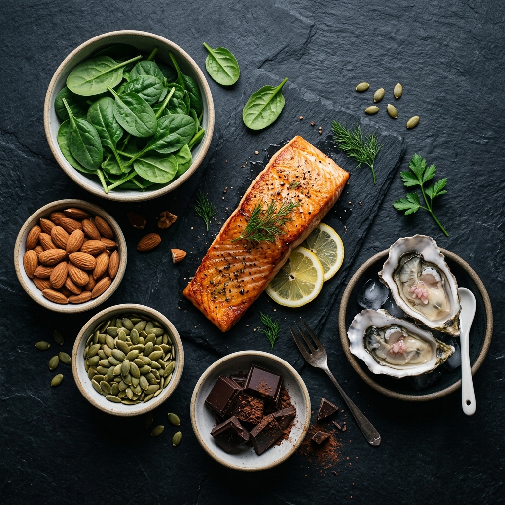 Magnesium and zinc-rich whole foods — scientifically linked to better tinnitus outcomes